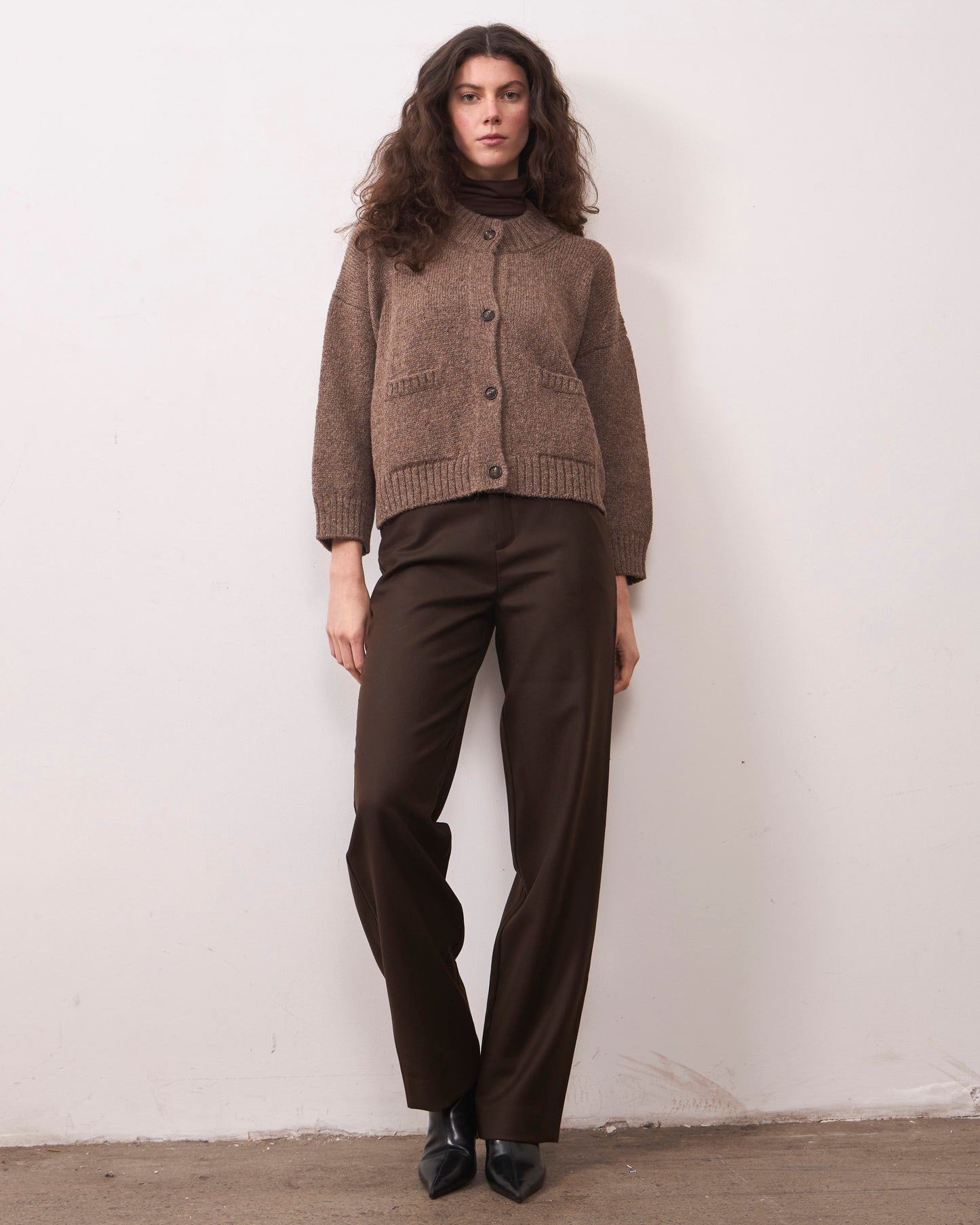 Cardigan Zorzal Castaña