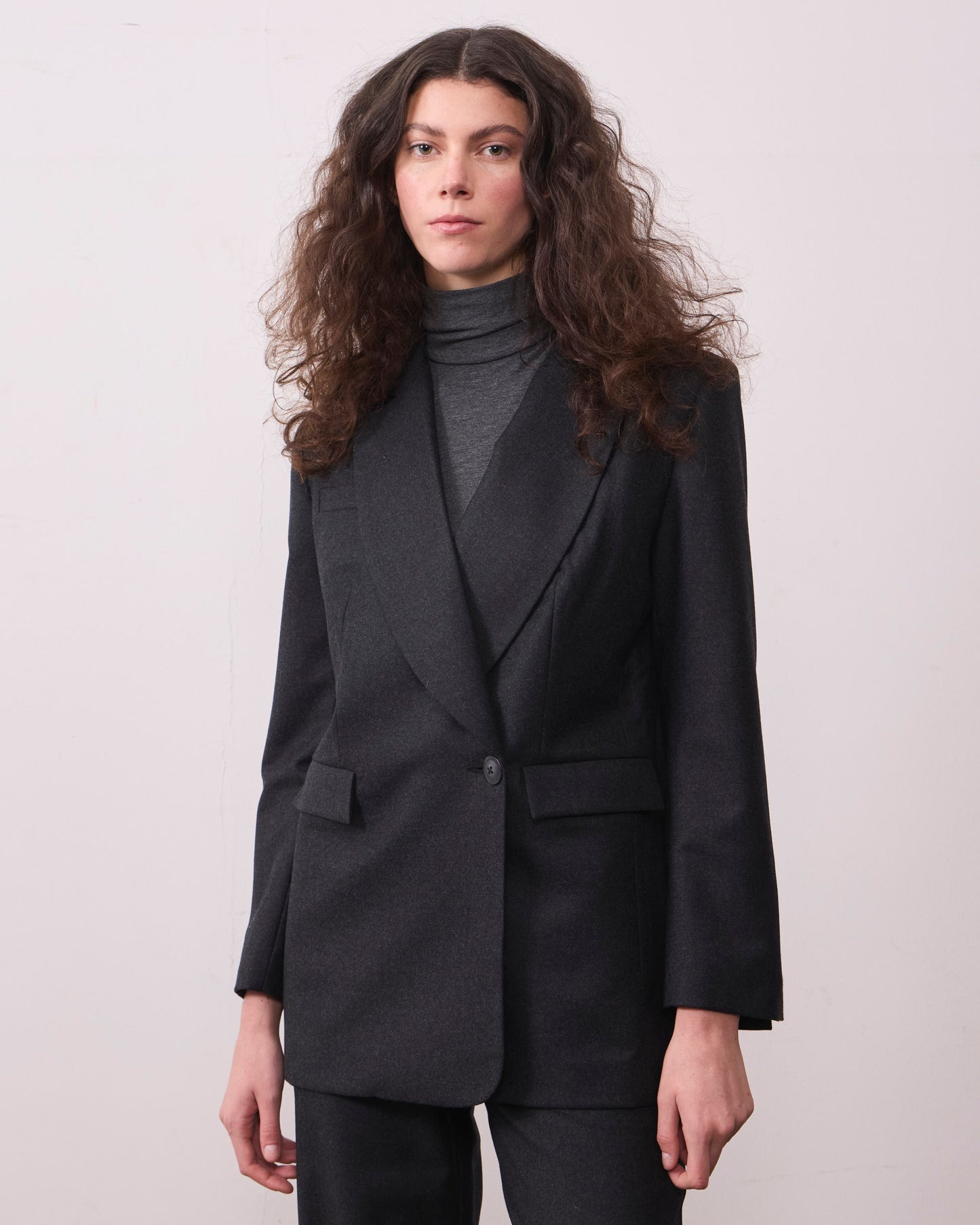 Chaqueta Lana Torcaza Gris Marengo