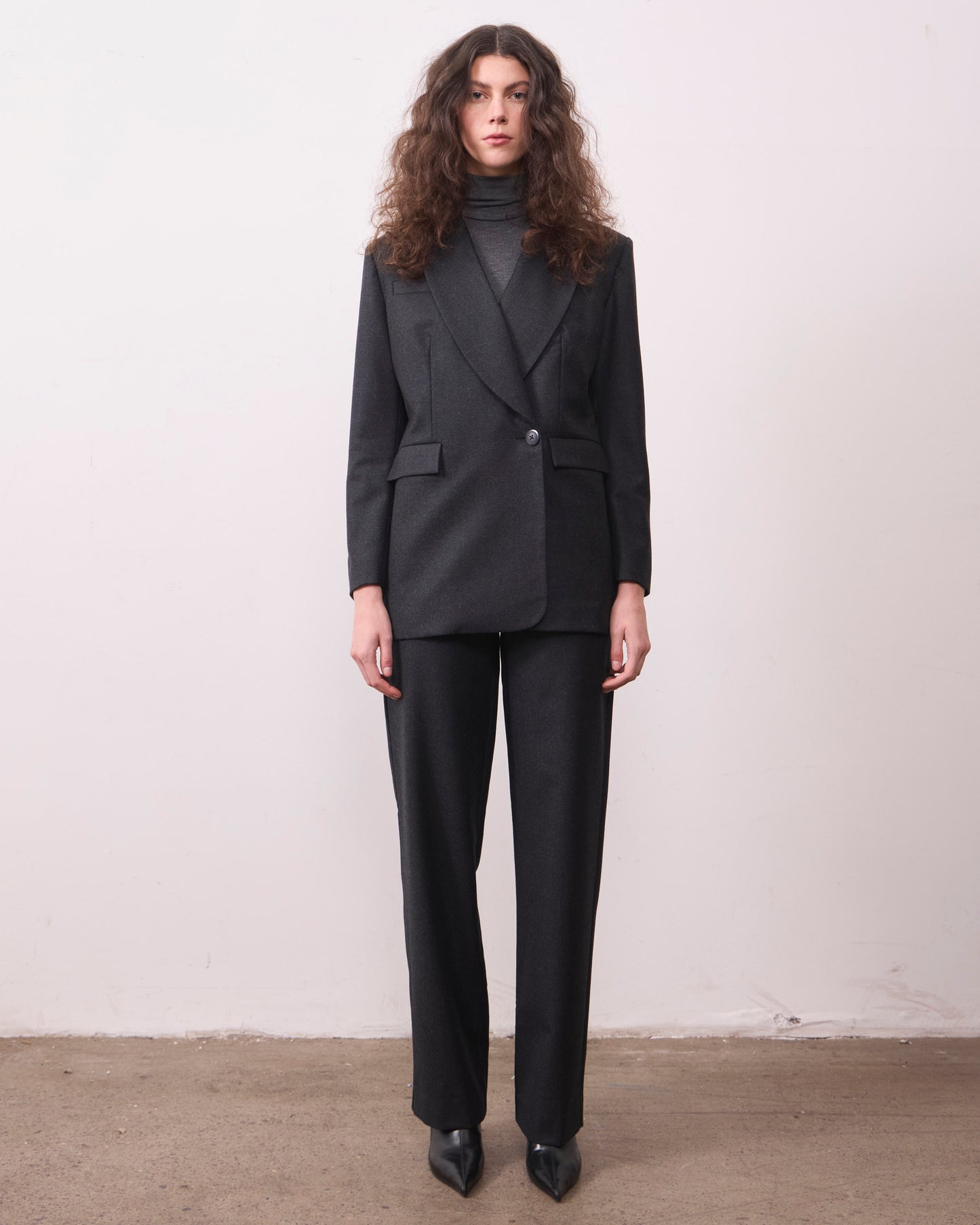 Chaqueta Lana Torcaza Gris Marengo