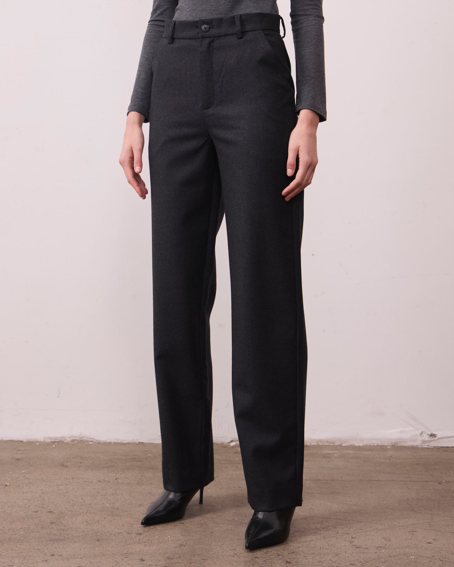 Pantalón Lana Torcaza Gris Marengo