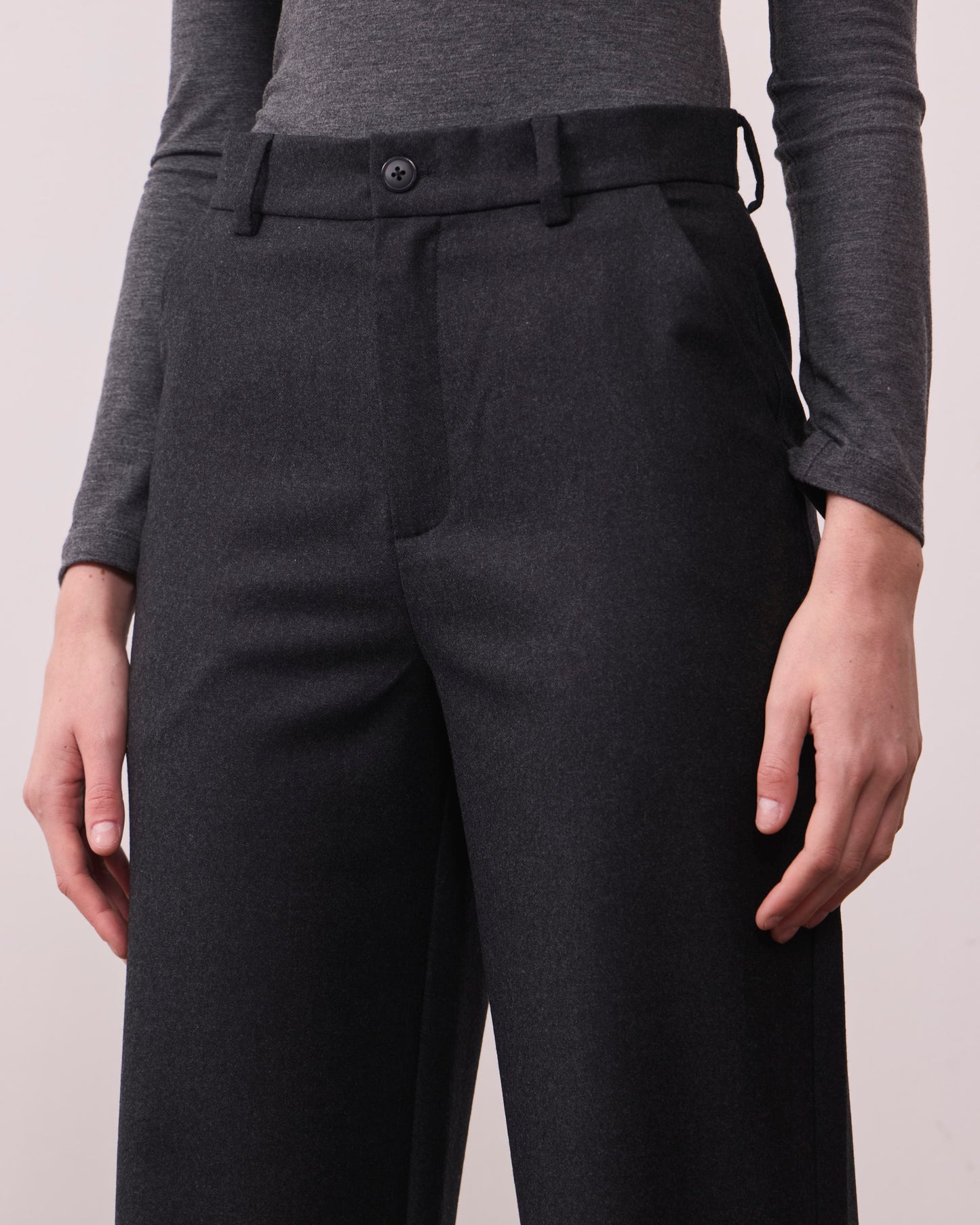 Pantalón Lana Torcaza Gris Marengo