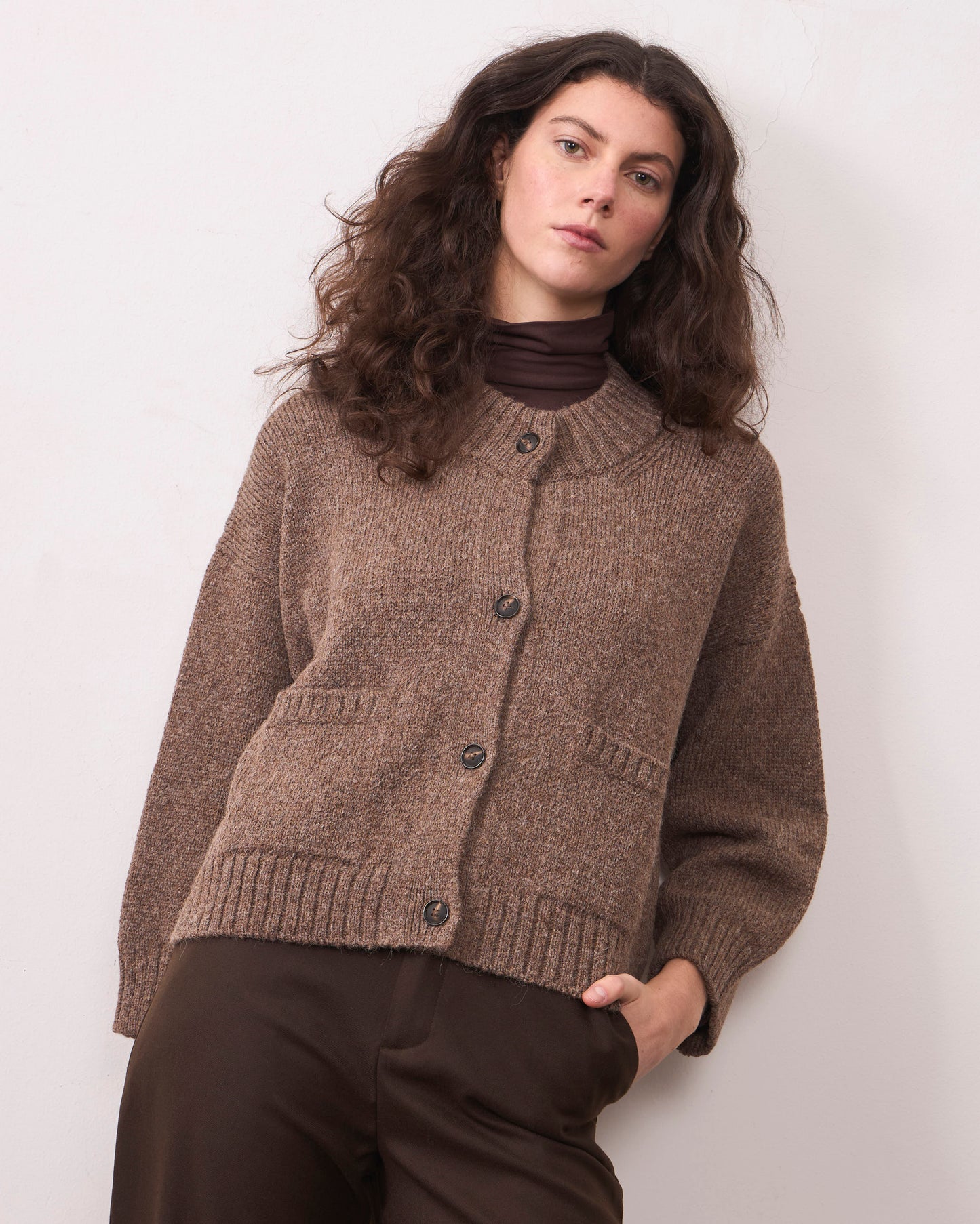 Cardigan Zorzal Castaña