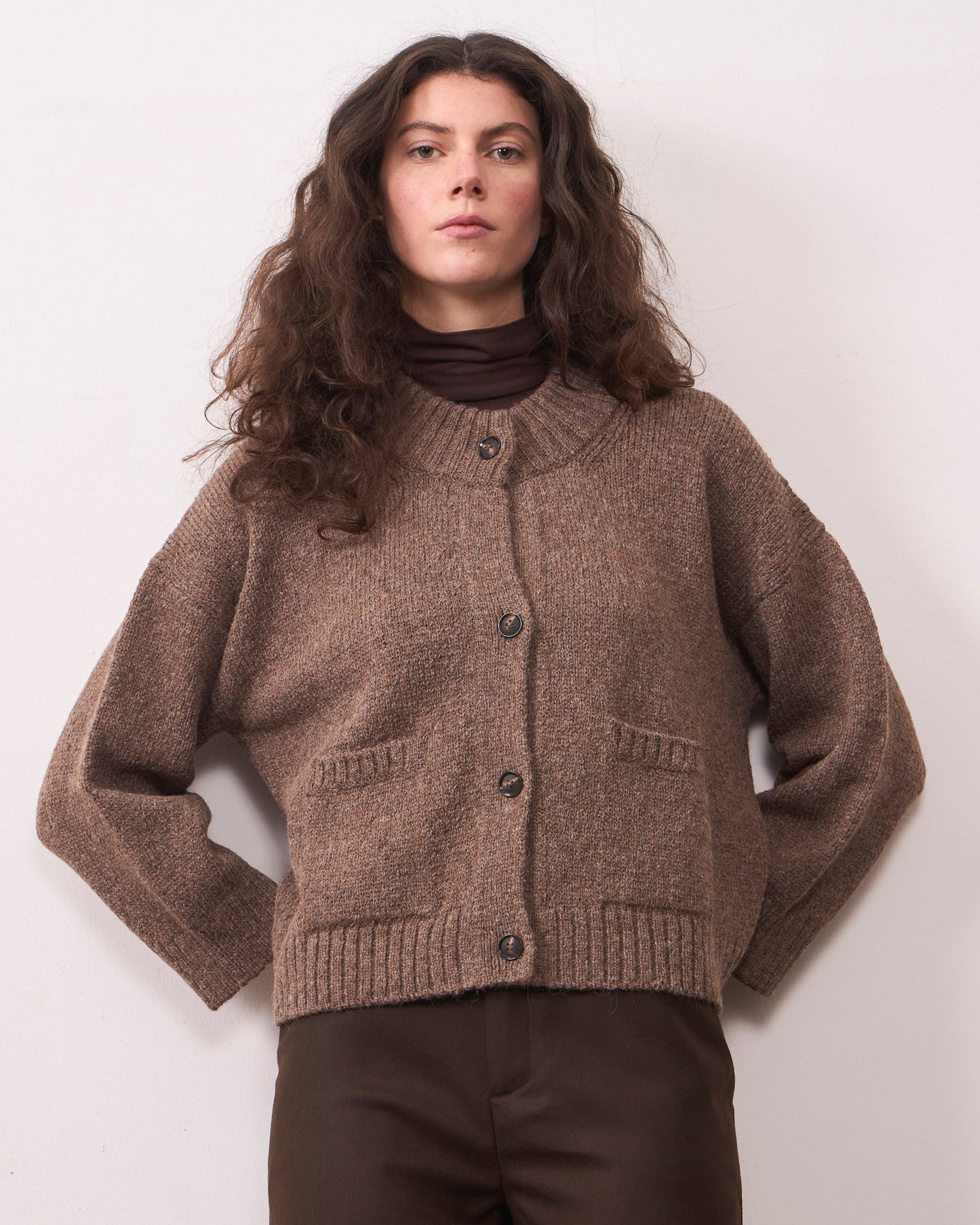 Cardigan Zorzal Castaña