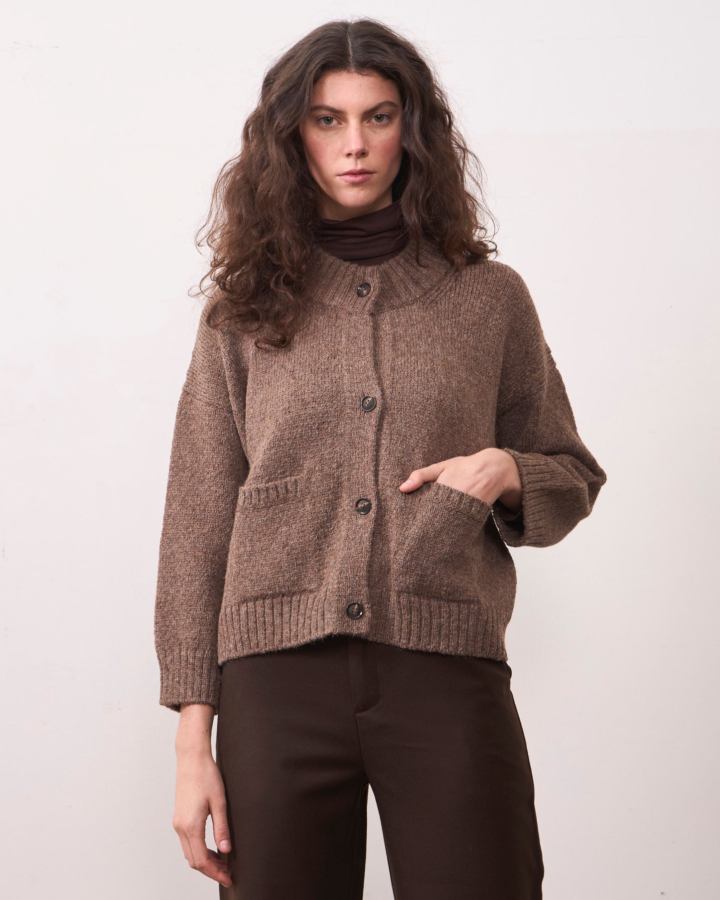 Cardigan Zorzal Castaña