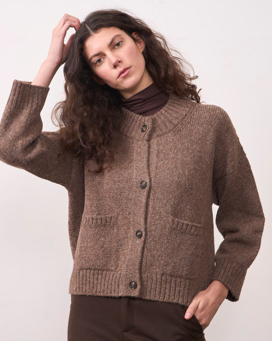 Cardigan Zorzal Castaña