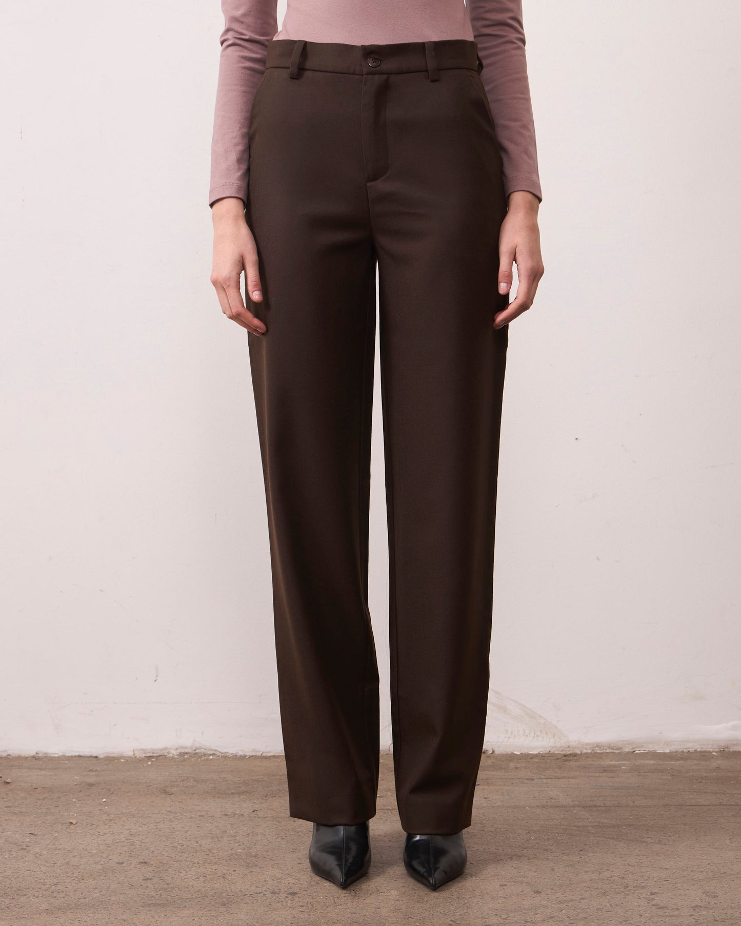 Pantalón Lana Torcaza Café