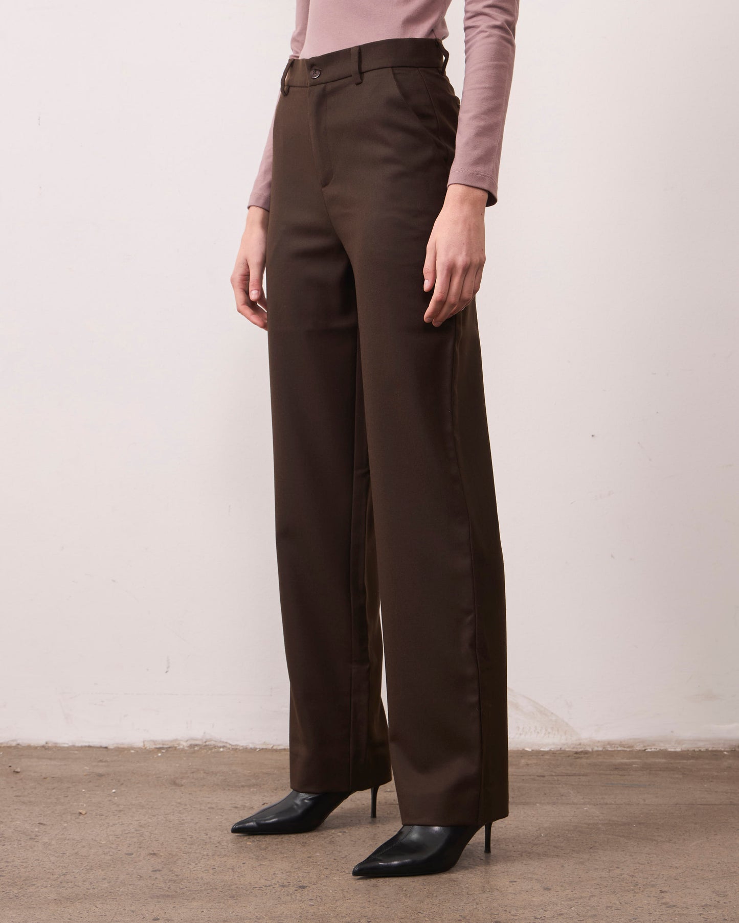 Pantalón Lana Torcaza Café