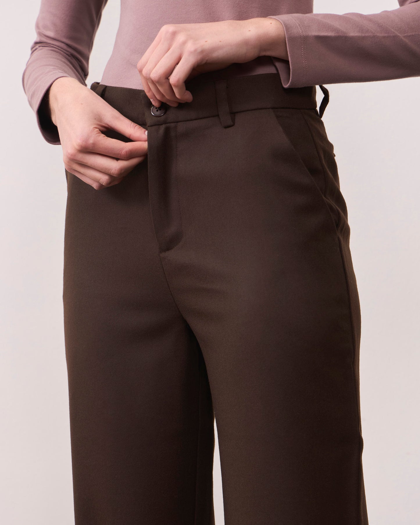 Pantalón Lana Torcaza Café