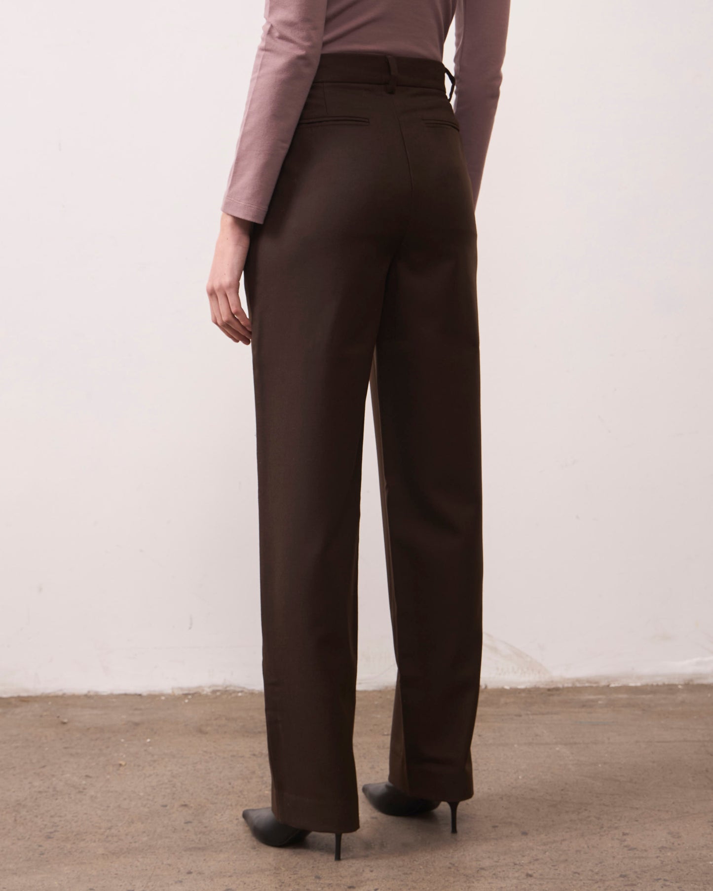 Pantalón Lana Torcaza Café