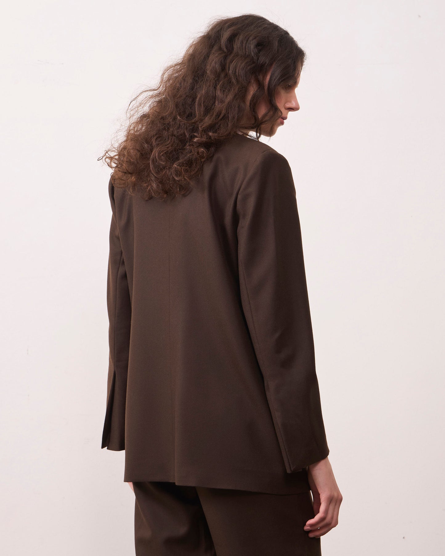 Chaqueta Lana Torcaza Café